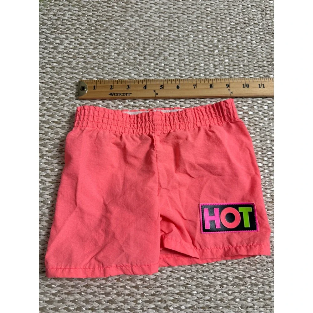 Vintage Neon Surfin Dud Toddler Set 24/18 Retro Beach skate surf tee shorts 80's